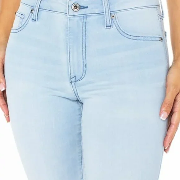 Celebrity Pink Juniors' Mid Rise Skinny Ankle Jeans, Size 7 / 28 - Picture 2 of 7